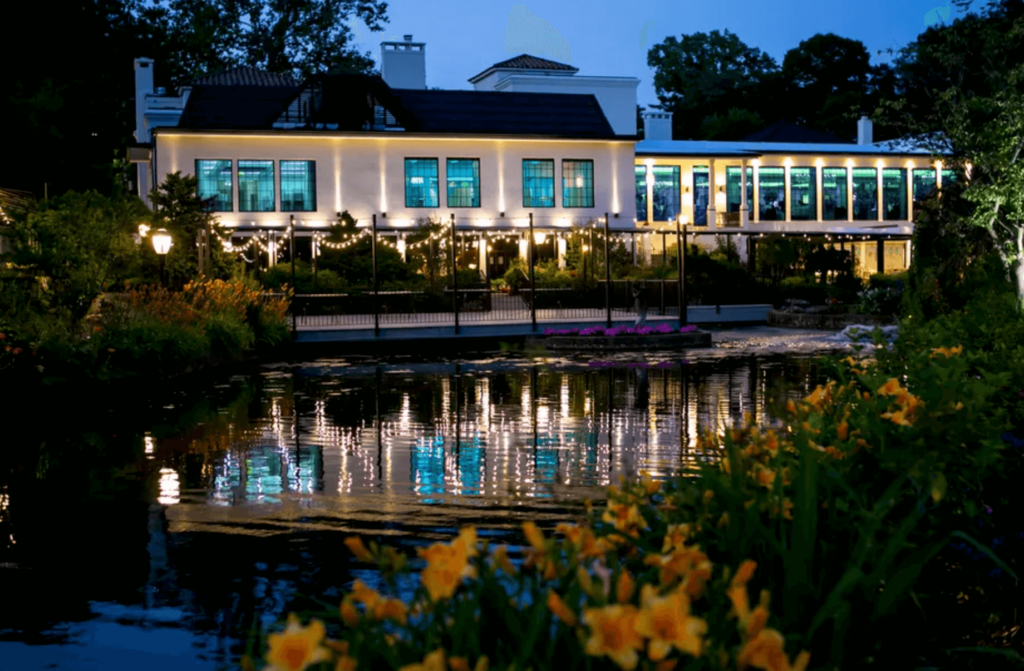 Exterior of the incredible estate at Swan Club.