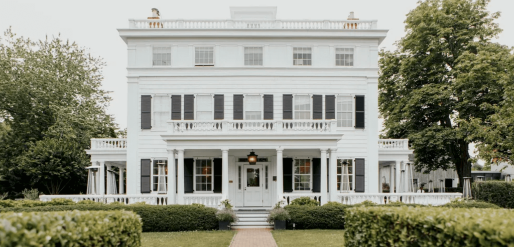 View of the luxurious boutique hotel in the heart of the Hamptons. 