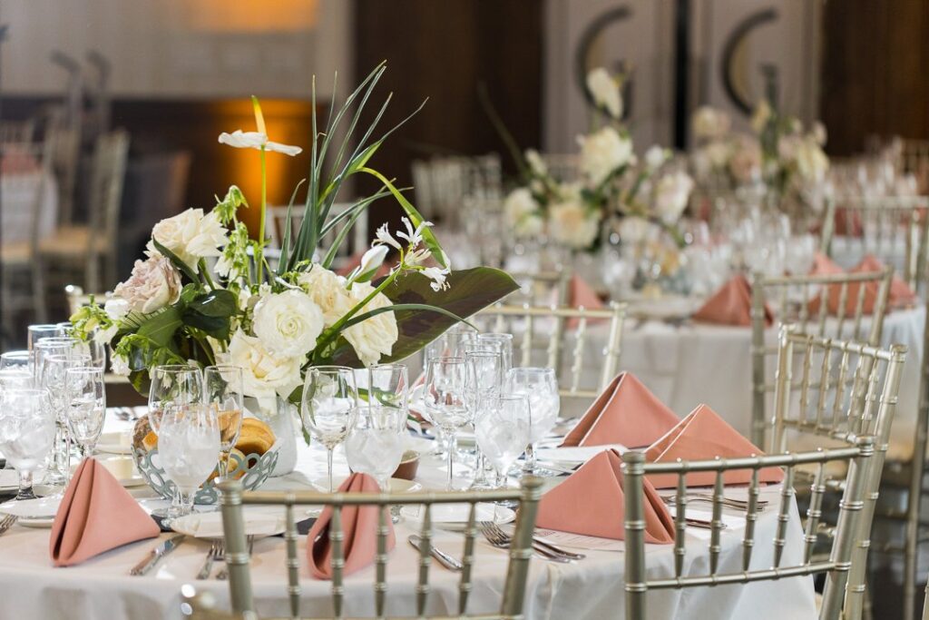 table settings at Gatsby on the Ocean