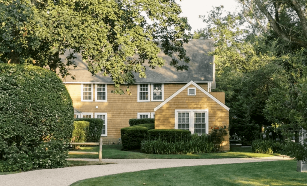 Exterior view of intimate luxury boutique wedding venue.