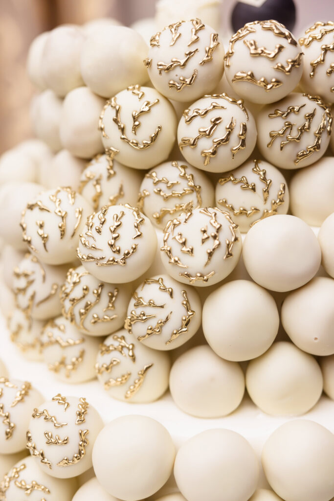 Cake pop wedding cake at The WaterView.