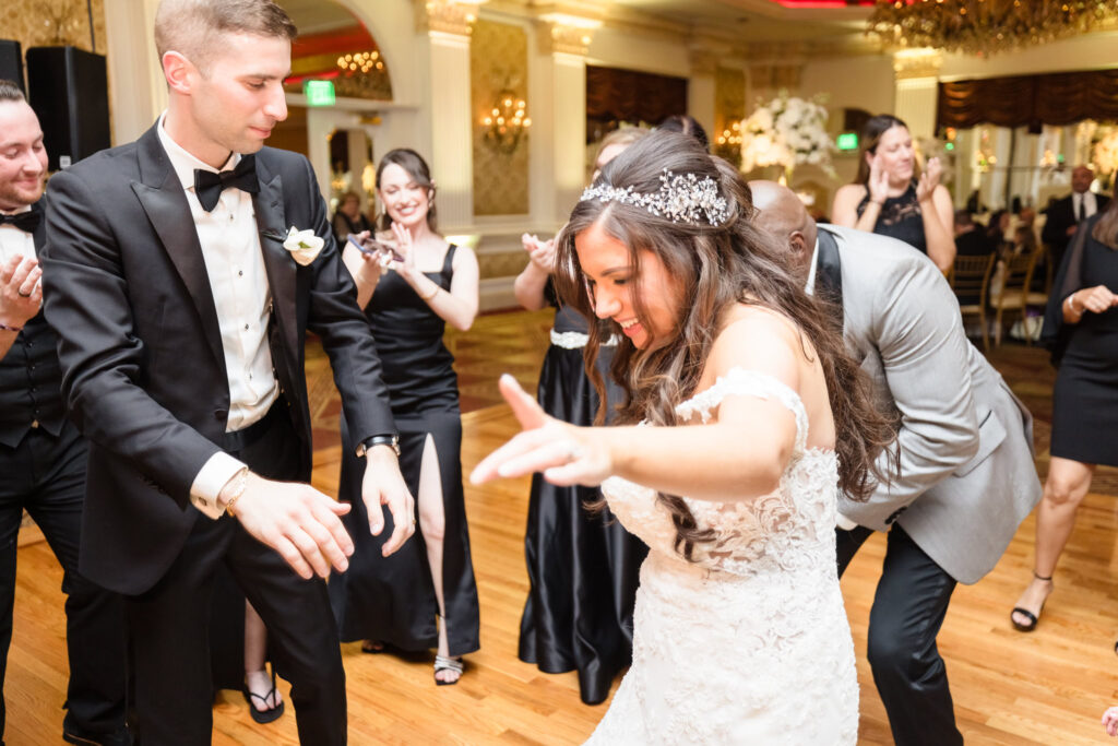 Bride and groom Dancing at the Garden City Hotel.