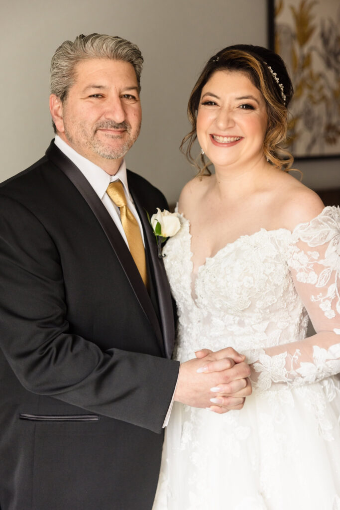 Bride and her father