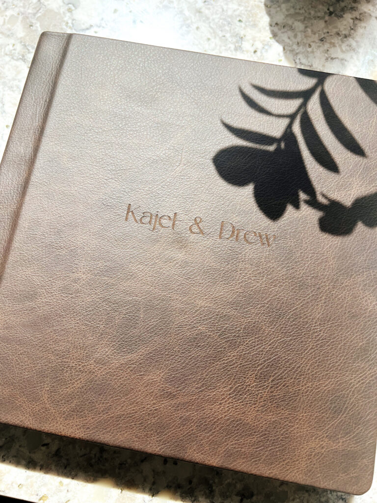 Luxury custom wedding album designed to preserve timeless wedding memories and family legacy