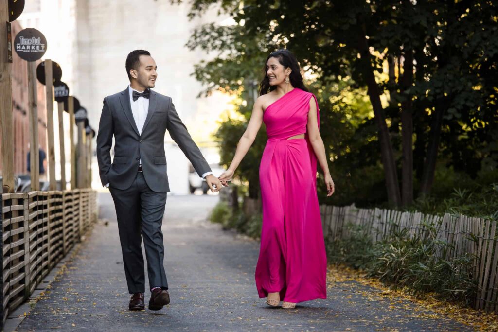 Elegant engagement session photographed by a luxury wedding photographer serving Long Island and New York City couples.