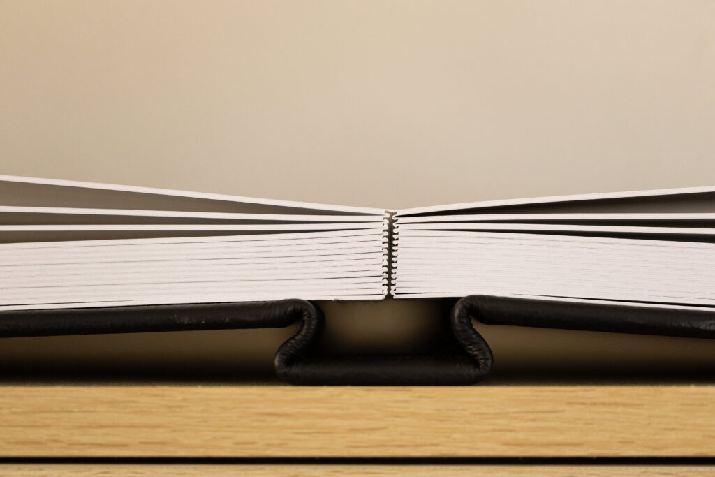 Side view of a premium layflat.